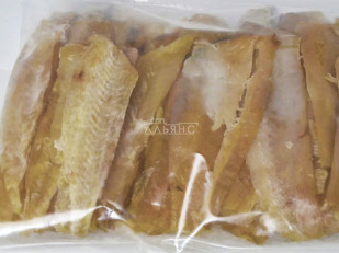 Гренки черные со вкусом аджики: Камбала (соломка)