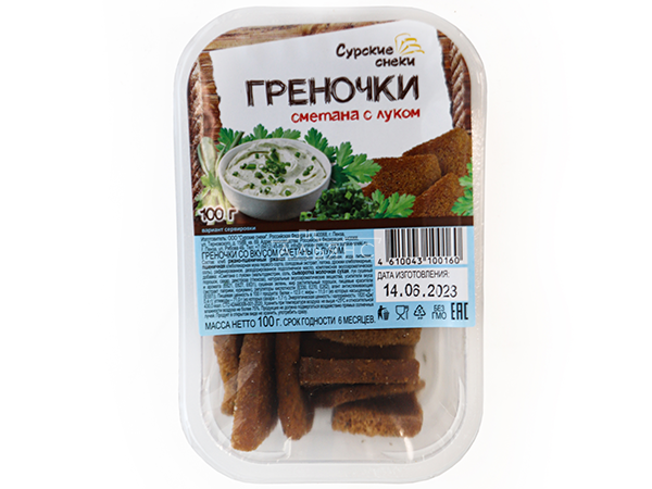 Сурские гренки Сметана с луком (100 гр) в Новокузнецке