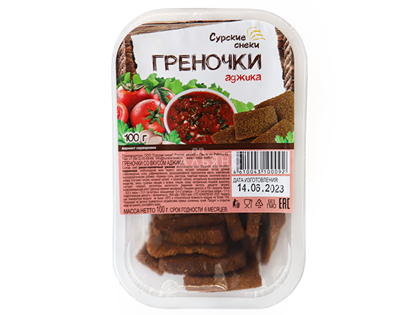 Сурские гренки с Аджикой (100 гр) в Новокузнецке