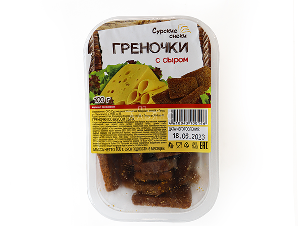 Сурские гренки со вкусом Сыра (100 гр) в Новокузнецке