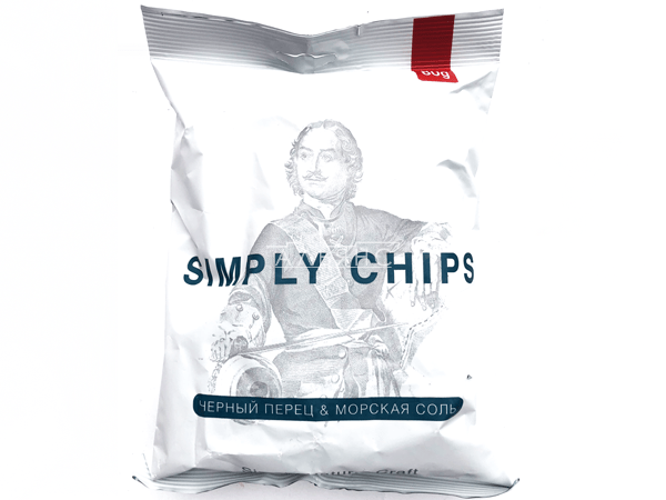 Картофельные чипсы "Simple chips" Морская соль и черный перец 80 гр. в Новокузнецке